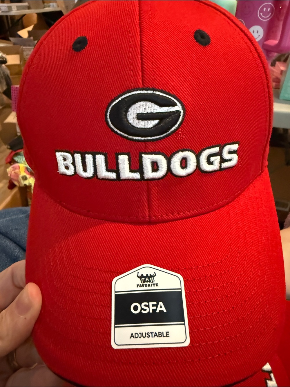 Georgia Bulldogs Red Embroidered Cap